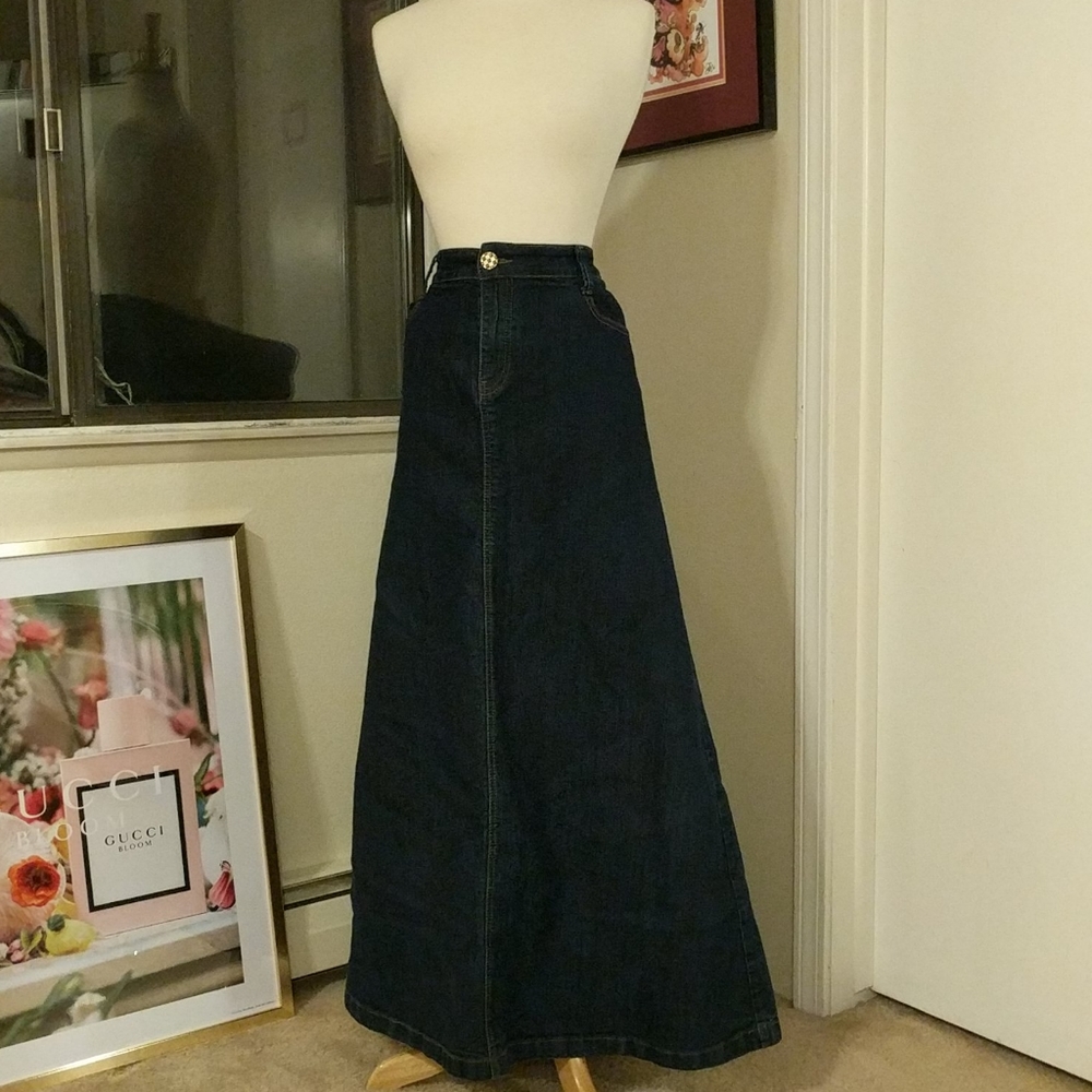 Jean Maxi Skirt